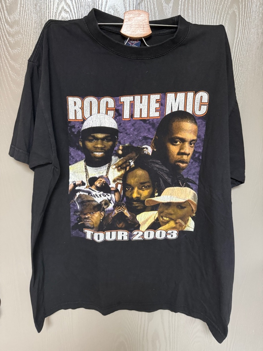 Vintage Roc The Mic Tour 2003 Black Graphic Tee